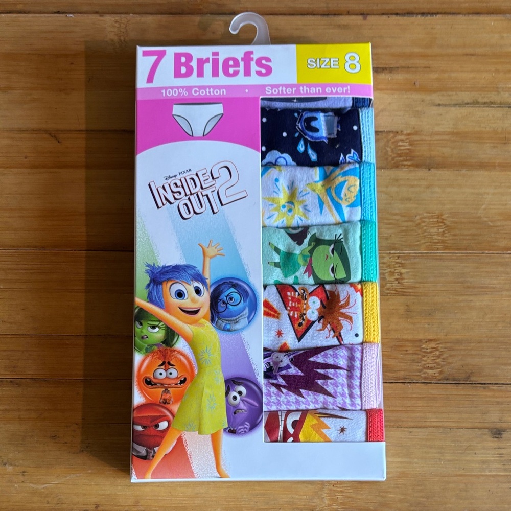Disney Inside Out 2 Kids Briefs Set - Colorful Pack